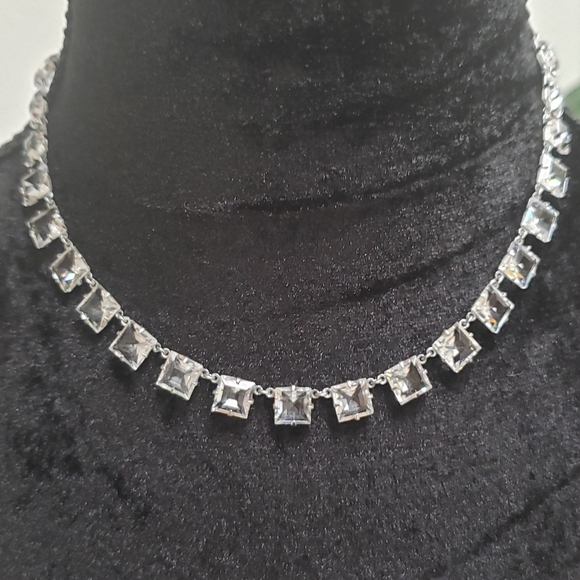 Gorgeous Art Deco Sterling faceted Crystals 100 years old